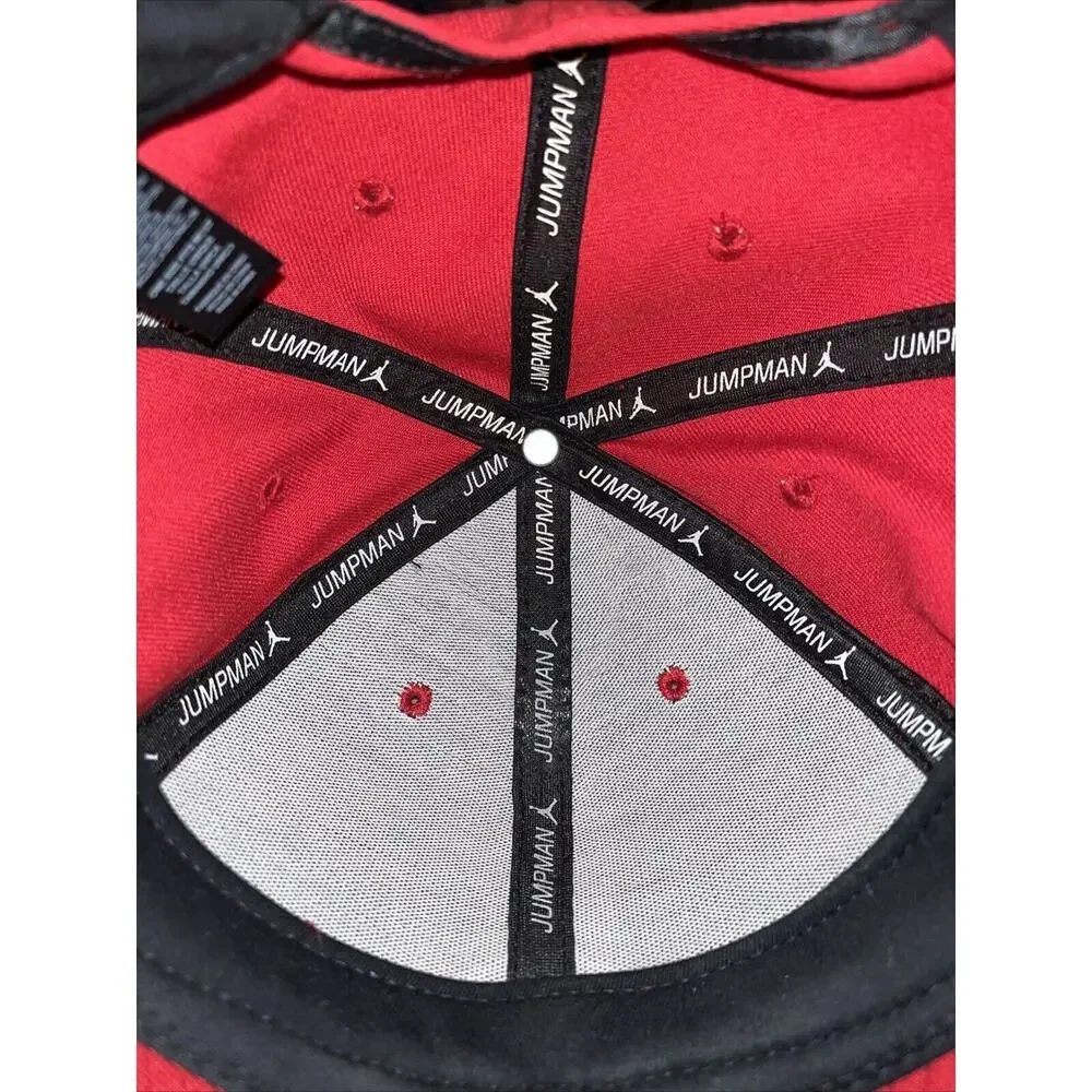 Air Jordan Red Black Cement Elephant Jumpman Hat Snapback Cap RARE NWOT